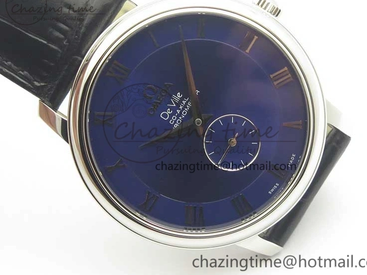 0427 Youthful De Ville Prestige Small Second TWF 1:1 Best Edition Blue Dial on Black Leather Strap MIYOTA 8035